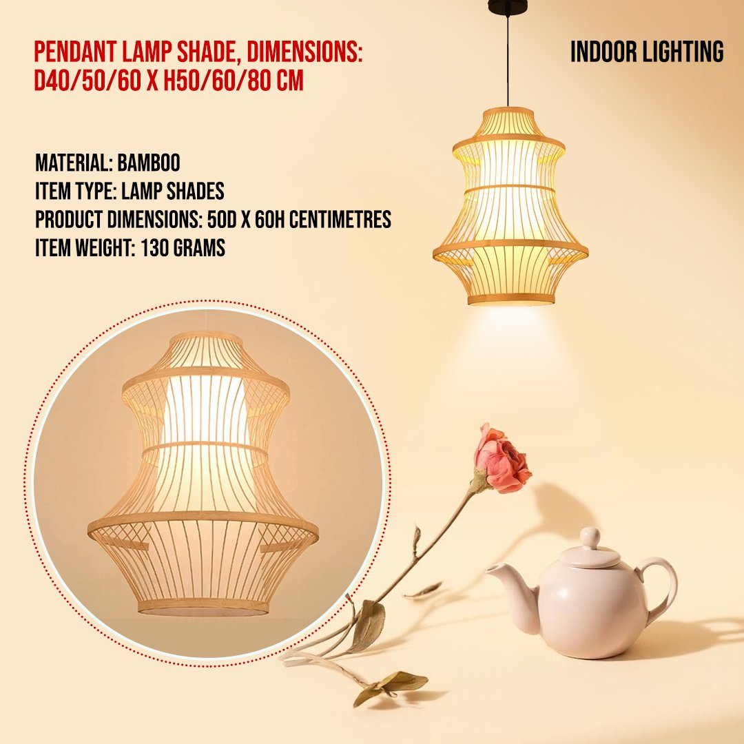 Pendant Lamp Shade, Dimensions: D40/50/60 x H50/60/80 cm
