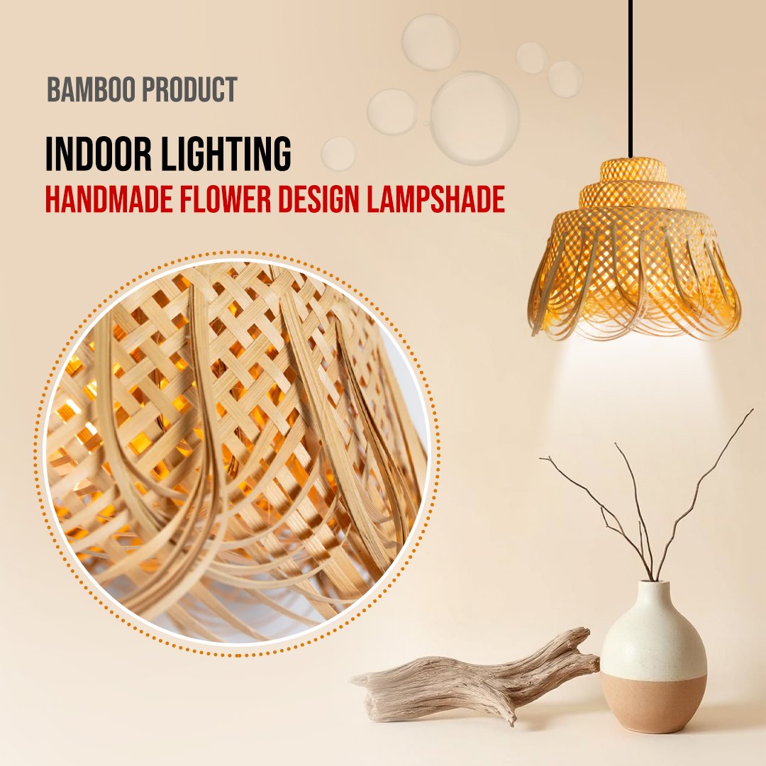 Handmade Flower Design Lampshade